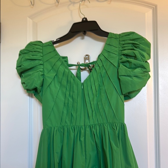 ANTONIO MELANI Green Maxi Dress with Puff Sleeves - Picture 6 of 10